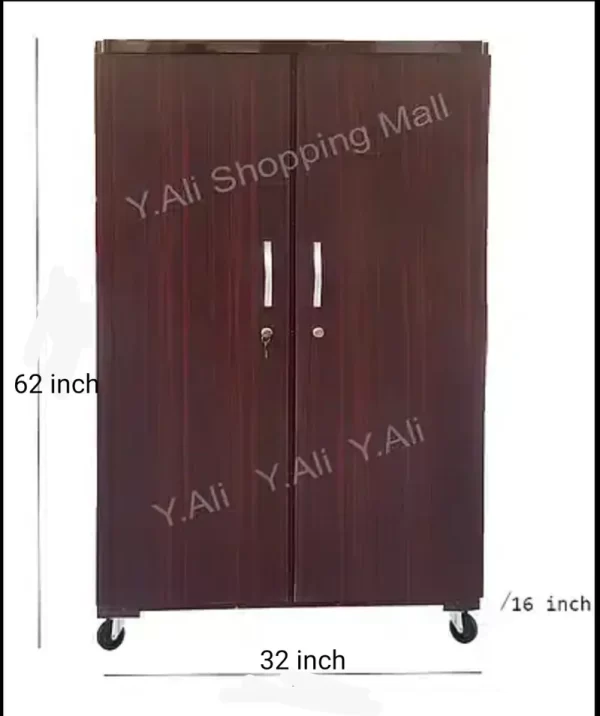 5x3 Feet Wooden two door cupboard wardrobe cabinet