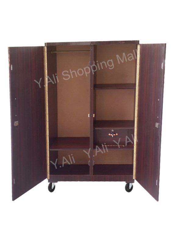 5x3 Feet Wooden two door cupboard wardrobe cabinet - Image 3