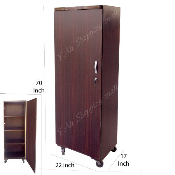 D2 wooden 6x2 feet Single door cupboard , wardrobe Almari cabinet safe