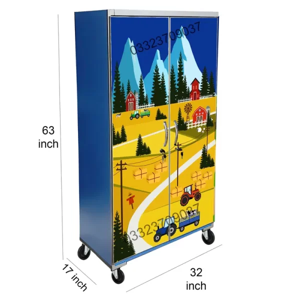 5x3 feet natural scene Carton Theme cupboards for kids