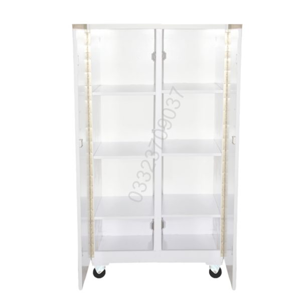 D2 5x2 Wooden Shelfs cupboard cabinet wardrobe almari white - Image 2