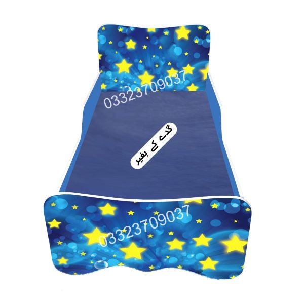 6x3 feet Wooden Stars sky Sticker Kids Bed with Sliding Bed - Image 3