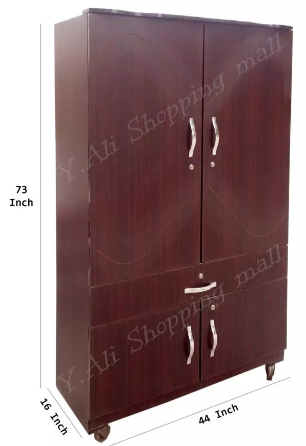 D2 Fixed Price 6x4 Feet Center Drawer 4 door Cupboard ( wardrobe safe)