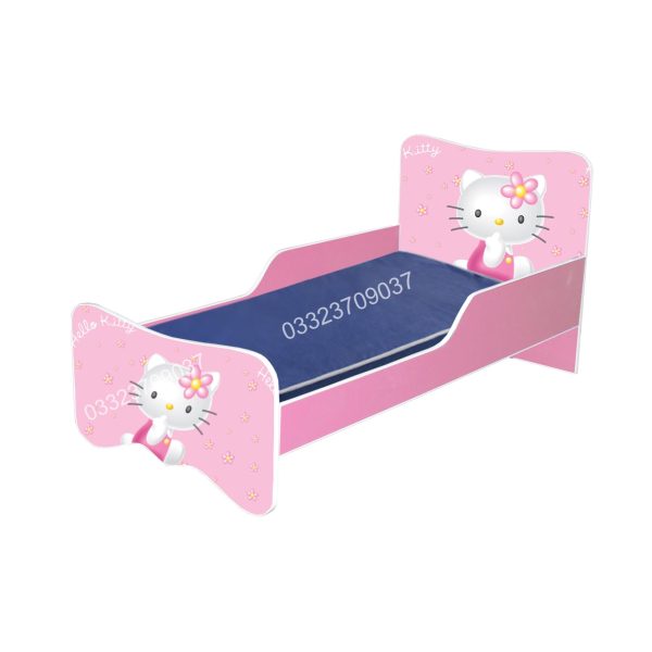 6x3 feet Wooden Hello kitty Sticker Kids Bed