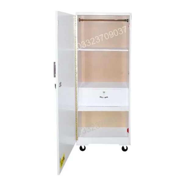 D2 69x 22 Inch Single Door Wooden Cupboard with shelfs Wardrobe almari - Image 3