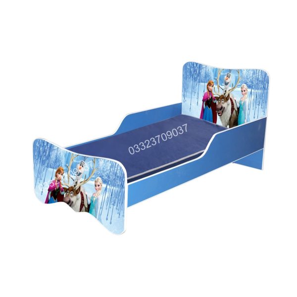 6x3 feet Wooden Frozen Sticker Kids Bed