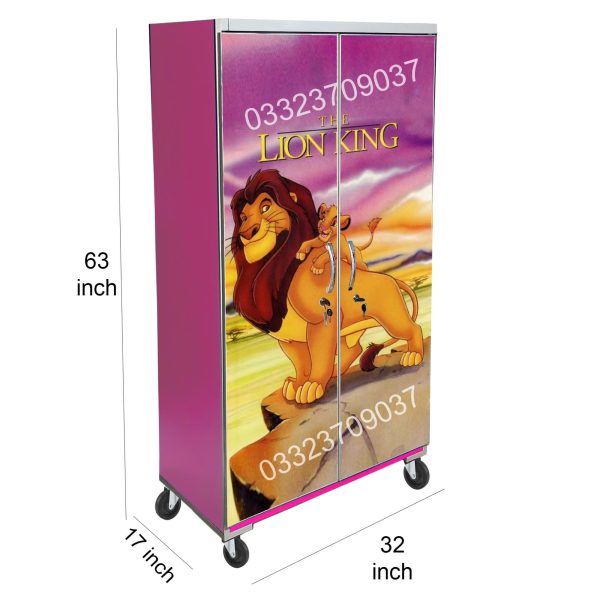 5x3 Feet Lion king theme Wooden Sheet Cupboard , Wardrobe