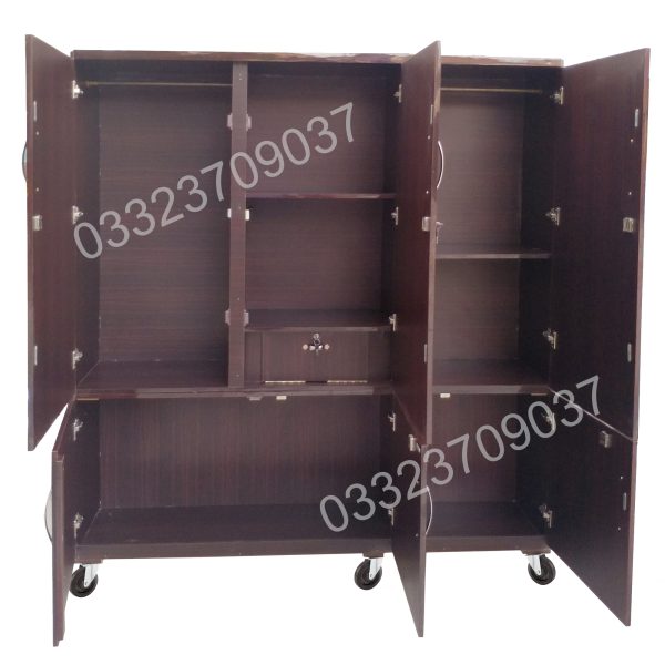 6x6 Feet 20" Depth Wooden Large Cupboard Wardrobe almari cabinet safe - Image 3