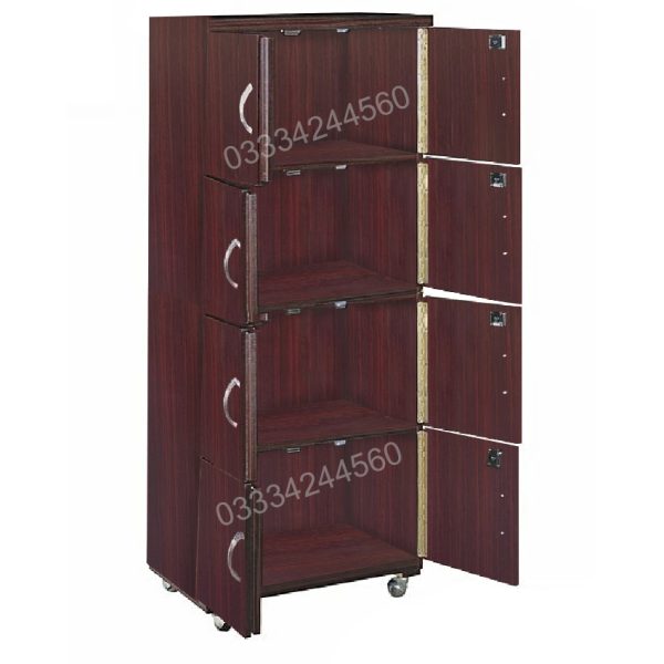 5x2 Feet brown 8 Door Wooden sheet Cupboard Wardrobe - Image 2