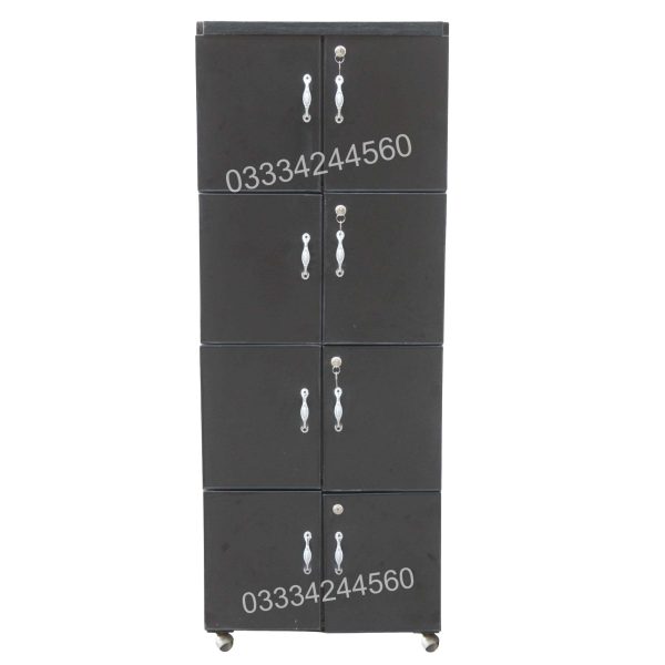 5x2 Feet Black 8 Door Wooden sheet Cupboard Wardrobe - Image 4