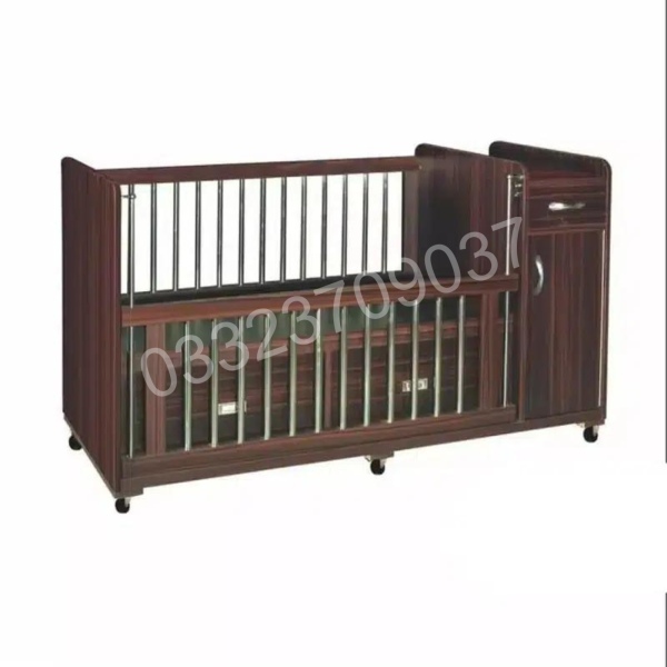 D2 Large Wooden sheet baby Cot with Drawers and storage kids bed - Image 2