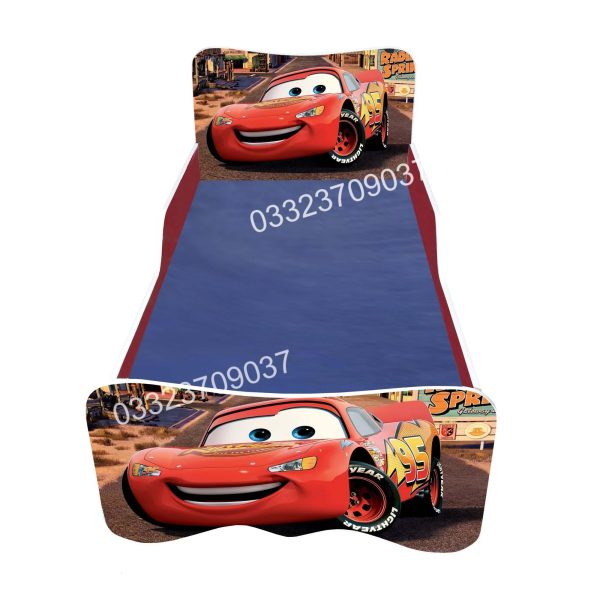 6x3 feet Wooden Car Sticker Kids Bed - Image 2