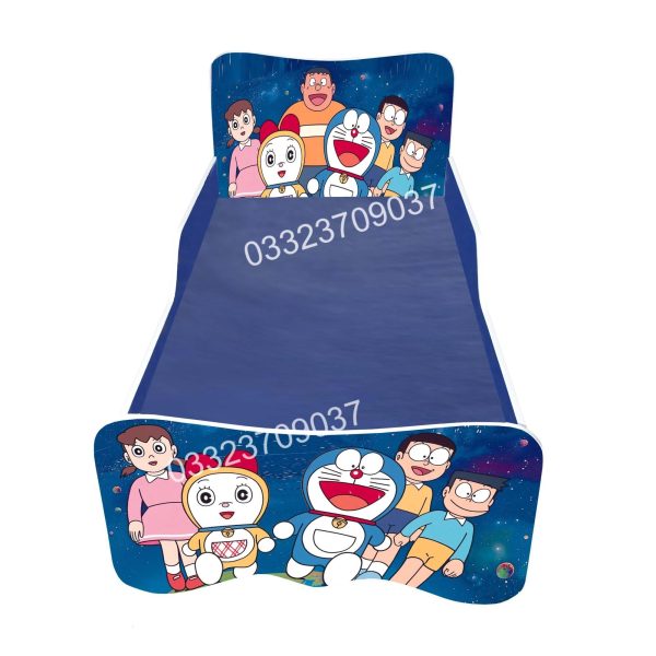 6x3 feet Wooden Doraemon Sticker Kids Bed - Image 2