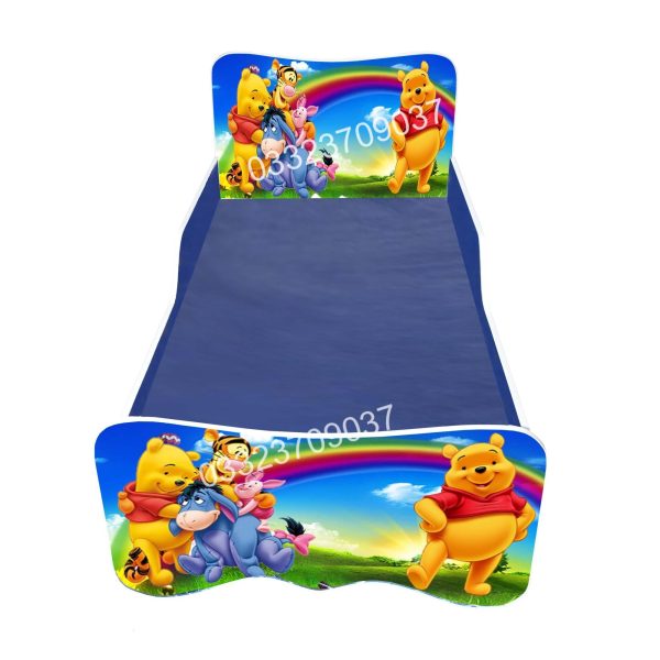 6x3 feet Wooden Winnie The Pooh Sticker Kids Bed - Image 2