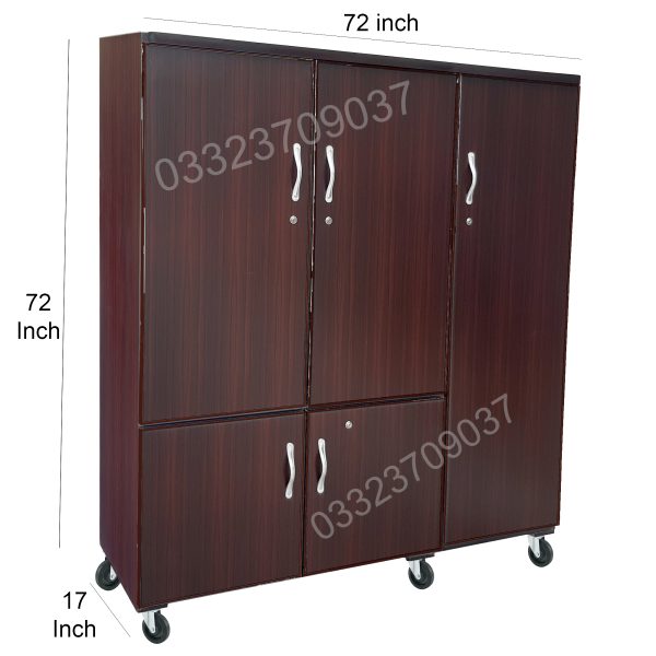 D2 Wooden 6x6 feet fixed Almari cupboard wardrobe cabinet