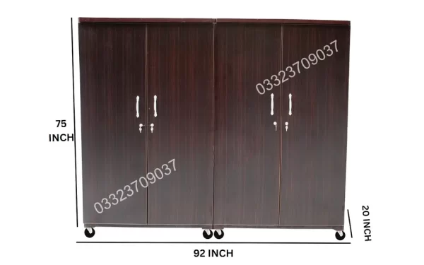 6x8 feet 20" Wooden cupboard Wardrobe almari cabinet